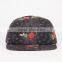 2015 Fashion Flat Bill Cap Full Flower Printed 5 Panel Cap Wholesale