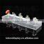 2016 Shenzhen factory fine carftship acrylic jewelry display/finger ring holder/ring display stand for 5 rings