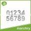 MH-0782 Stainless Steel Figure Plate Number Plate