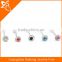 custom cheap body piercing jewelry tongue ring epoxy crystal balls fake tongue barbell ring