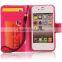 Hot 2 in 1 Premium PU Leather Wallet Purse Case for Apple Iphone 4S With Flip Cover
