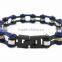 Fashion Women's Stainless Steel Motorcycle Bike Chain Deep Blue color Crystal motorcycle chain bracelet for Christmas Gift