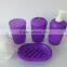 Fantasy collection purple 6pcs Plastic Bathroom Square Shower Caddy With Shrinking Packing