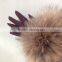 Winter Fashion Sheep Leather Gloves/raccoon Fur Gloves