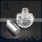 Mini cat shaped bottle cap and brush sealing nail polish glass bottles
