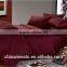 Home use economical blue color microfiber bed sheets/cheap bedding set/bed cover sets