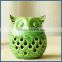 Wholesale home decoration blue ceramic porcelain owl