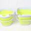 Outdoor camping 5L round folding bucket car wash buckets