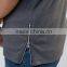 Latest model longline cotton men t-shirt wholesale side zipper tees