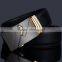 High Quality Black Business Man Genuine Leather Ratchet Belt
