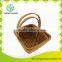 Weaving fruit basket with embossing and handle