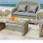 artificial wicker grey color Europe style patio furniture
