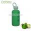 pyrex glass water bottle/portable sports water bottle with food grade silicone sleeve