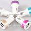 Wholesale 2-in-1 5v 2.1 A 2 Usb Port Car Charger With Led For Mobile Phone