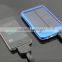 New product 6000mah solar power bank charger body panel 0.7 w solar power