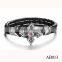 2016 newest Laether braceelt Chrome cross bracelet for fashion girl