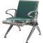 Two seats cushioned 304 stainless steel airport waiting benches