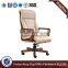 Swivel PU leather high back executive wooden high back chair HX-OR020A