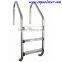 Extendable Swimming Pool Stainless Steel Ladder P1840 with Plastic 2/3/4 Steps for in-ground Pool