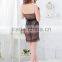 LG3019 Sexy lingerie lace dress underwear black G-string