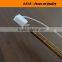 Halogen infrared single tube short wave gold reflector fast start bulb