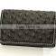 Handmade Ostrich Leather Card Wallet Square Business Card Holder