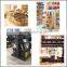Wooden Supermarket Island Gondola Shelf with Drawers