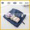Square foldable traveling 5-pieces suitcase style travel set bag