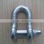 U.S.type rigging shackles, adjustable bow shackle and d shackle