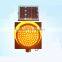 12 Inch Yellow Flashing Warning Traffic Safety Road Blinker Solar Traffic Light on Sale