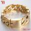 MENS 9" GOLD 316L STAINLESS STEEL 20MM CUBAN CURB LINK CHAIN BRACELET