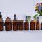clear/cobalt blue/amber/green spray essential oil glass bottle with pump sprayer
