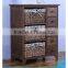 2015 natural wood wooden cabinet with willow drawer