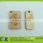 Custom fancy design wooden NFC luggage tag with punch hole