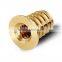 Free Sample Brass Threaded Inserts Brass Moulding Inserts Nuts M8