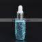 10ml UV gel blue red colored glass essential oil bottle with glass pipette dropper