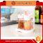 3 pcs set-red rotatable kitchen spice container bottle