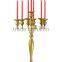 Gold Candelabra/wedding gold candelabra/Wedding table gold candelabra