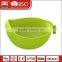 Home Kitchen plastic fruit strainer rice colander cooking sieve with handle