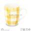 high quality ceramic mug hand painting colour band