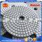 3" 100# diamond polishing pads hook and loop flexible marble granite concrete stone wet dry grinding floor disc
