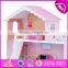 2017 New design girls miniature toys wooden doll house kits W06A083
