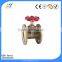 China cast steel gate valve with brass body