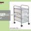 10 Tier Metal Wagon Organizer Cart Storage Plastic Drawer Cart Trolley