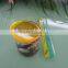 Round cute coin bank tin case with plastic lid