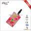 Wholesale soft pvc bag tag custom silicon rubber luggage tag