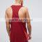 2017 Best Price New Design Summer Custom Red Gym Wear Comfortable Cotton Spandex Fashion Men's Sport Plain Tank Tops