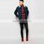 winter fashion warm black denim jacket men with fur