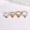 popular style red diamond gemstone titantium rings women loved titanium finger rings for engagement party 2016