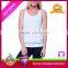 Gym workout y back white stringer tank top women